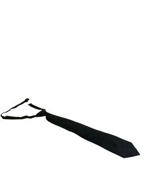 Neil Allyn Black Pre-tied Mens Necktie 19 inch Adjustable Office Work Formal